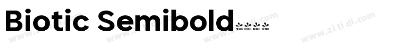 Biotic Semibold字体转换